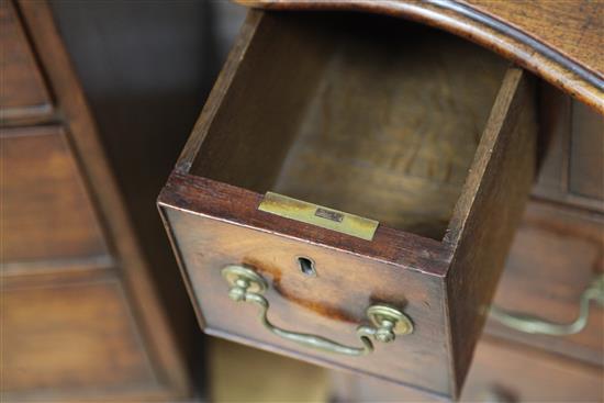 A mid 18th century mahogany chest, W.2ft 7in. D.1ft 8in. H.2ft 6in.